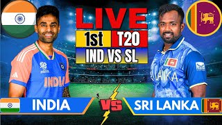 🔴 Live India vs Sri Lanka t20 match Live Match Score amp commentary  IND vs SL Live match Today [upl. by Lesirg]