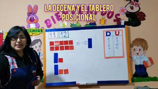 La decena y el tablero posicional para niños [upl. by Polad]