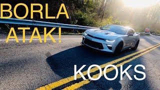 MODDED CAMARO SS BORLA ATAKKOOKS HEADERS EXHAUST SOUNDFLY BYSPOV EXTREMELY LOUD [upl. by Awjan705]