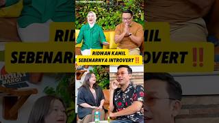 RIDWAN KAMIL SEBENARNYA INTROVERT podcast [upl. by Cilla]