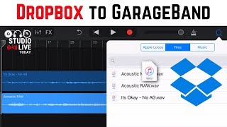 How to import audio from Dropbox to GarageBand iOS iPhoneiPad [upl. by Hildegarde]