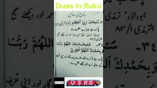 Duas In Ruku  Islamic Supplications [upl. by Znieh663]