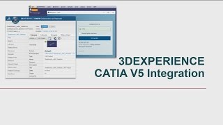 3DEXPERIENCE R2015x CATIA V5 Integration [upl. by Edmonda]