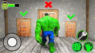 Playing as Hulk Family vs Secret Door Challenge in Granny House [upl. by Kantor]