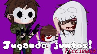 Juagando juntosTiccimaskTiccimask FamilyGL2 × CREEPYPASTA [upl. by Georgy]