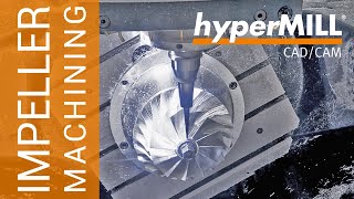 hyperMILL 5axis Machining Impeller  UNION TOOL  DMG [upl. by Meekah]