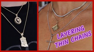 THIN chain layering 1MM12MM Franco vs Jacoje Link review [upl. by Nylloc45]