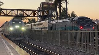 Railfanning Fullerton on 92124 ft AMTK 75 Ferromex and more [upl. by Isidora825]