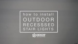 How to install DEKOR® Stair Lights in minutes [upl. by Shirl]