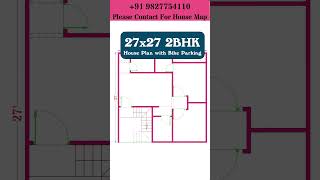 27 x 27 house design  27x27 home plan  27 x 27 gar ka naksha  27 x 27 makan ka naksha [upl. by Mersey]