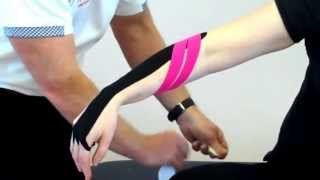 How to apply Kinesiology tape for Tennis Elbow  lateral epicondilitis [upl. by Autumn884]