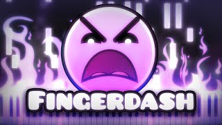 MDK  Fingerdash Geometry Dash lvl 21  Piano Tutorial [upl. by Ogires]