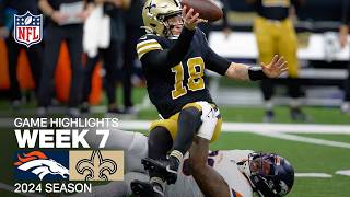 Denver Broncos vs New Orleans Saints Game Highlights  NFL 2024 Season Week 7 [upl. by Sebbie195]