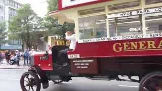 100year old Btype London bus B2737 in Oxford Street [upl. by Doownel]