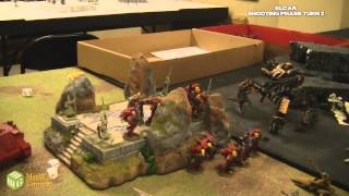 REMATCH Eldar VS Blood Angels Banter Batrep Part 510 [upl. by Yssak]