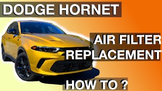 Air Filter Replacement on Dodge Hornet How to instructions  DIY [upl. by Gena]