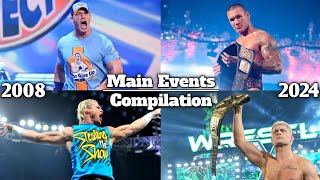 All Of WWE PPV Main Events Match Card Compilation 2008  2024 [upl. by Laehcimaj]