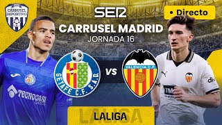 ⚽️ CARRUSEL MADRID  GETAFE CF vs VALENCIA CF  EN DIRECTO LaLiga 2324  Jornada 16 [upl. by Kelson]