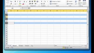 How to Adjust Height or Width of Multiple Rows or Columns in Excel [upl. by Natanhoj175]