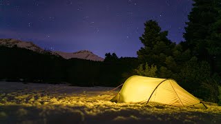 Hiking and Winter Camping in Snow [upl. by Ilera]