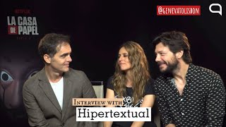 Pedro Alonso Itziar Ituño Alvaro Morte  Interview with Hipertextual  ENGLISH subtitles [upl. by Liederman]