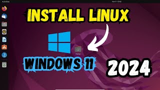 How To Install Linux On Windows 11 [upl. by Comethuauc20]