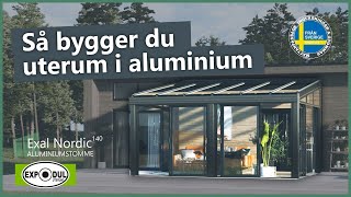 Bygg uterum i aluminium  Så gör du  Uterum med pulpettak [upl. by Ardnazxela]