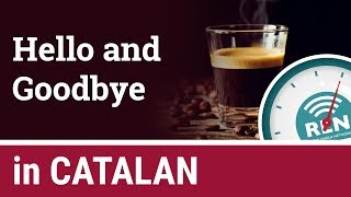 How to say Hello and Goodbye in Catalan  One Minute Catalan Lesson 1 [upl. by Sascha292]