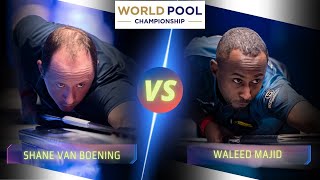 SHANE VAN BOENING VS WALEED MAJID  2022 WORLD POOL CHAMPIONSHIP billiards highlights 9ballpool [upl. by Joan]