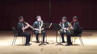 Ambrym Saxophone Quartet Back Burner by Frank Tichelimp4 [upl. by Scherle501]