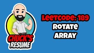 Leetcode 189  Rotate Array JavaScript [upl. by Eidak]