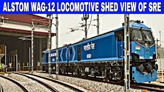 Alstom Wag12 Locomotive Shed Saharanpur ALP LPG CLI training for WAG12 [upl. by Nasah]