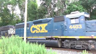 CSAO WPMI61 with CSX 4403 and NS 5802 on 7282024 [upl. by Acinorrev561]