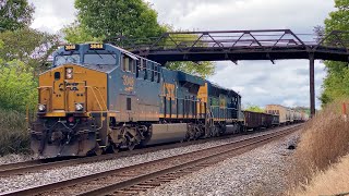 CSX Westbound Manifest Train Albion Indiana [upl. by Einnaffit]