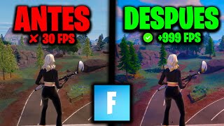 La MEJOR OPTIMIZACION Para FORTNITE Capitulo 5 ✅ AUMENTA FPS [upl. by Ethyl]