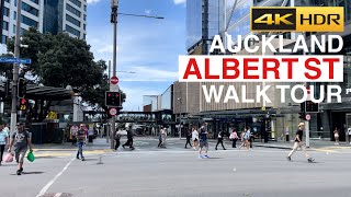 Auckland Albert Street Walk Tour New Zealand 4K HDR [upl. by Terti]