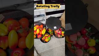 Rotating Trolly Storage  multipurpose Rotating Trolly rotating kitchen short [upl. by Leahicm185]