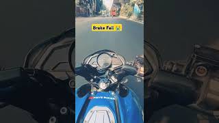 Brakes Fail 😭 funny motovlog automobile motobloger motoblogger rider autoblogger comedyfilms [upl. by Hamid]