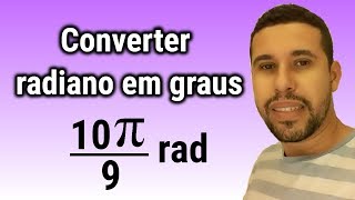 Como converter radiano em graus [upl. by Hayyifas]