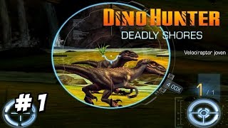 A CAZAR DINOSAURIOS PRINCIPIO  Dino Hunter 1  juego dinosaurios en Español HD [upl. by Jestude]