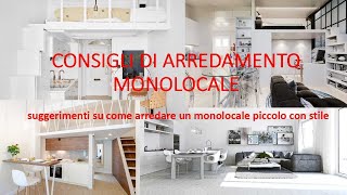 come arredare un monolocale  ottenere il massimo da una casa piccola [upl. by Nosylla]