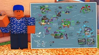 FISCH MAP Items Fish Rod Quest NPC Locations in FISCH ROBLOX [upl. by Daggna905]