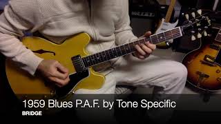 PAF Humbucker Comparison  Virgil Arlo vs Tone Specific 59 Blues Which is the Best Humbucker [upl. by Colt]