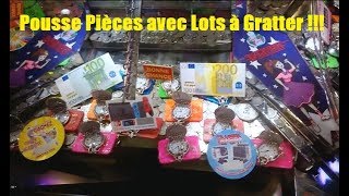 POUSSEUR DE PIECES de Fête Foraine ✨ Avec des LOTS à GRATTER [upl. by Allebasi]