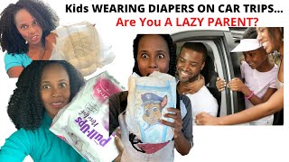 USING DIAPERS on LONG ROAD TRIPS for Kids Road trips with Kids amp DIAPERS [upl. by Hollister]