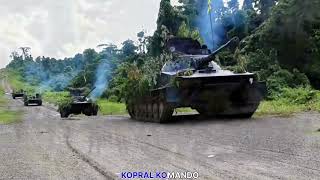 KSATRIA LAPIS BAJA TANK KAVALERI MARINIR TRABAS HUTAN BELANTARA PAPUA [upl. by Rehtse]