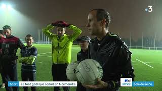 Le football gaélique  ce sport entre football basketball et rugby gagne du terrain en France [upl. by Aihsitan]