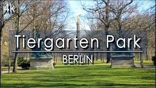 【4K】Berlin Germany Tiergarten Park Walking Tour 42 Minute Walk  4k 24fps  4kUHD [upl. by Asined]