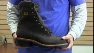 Chippewa 9 Inch Bay Apache Waterproof Steel Toe Super Logger 25407 [upl. by Damon]