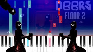 Doors Floor 2 OST  Seek Chase Theme Piano Tutorial [upl. by Liederman]